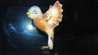 Vintage Ceramic Baby Blue Bird Wall Hanging Plaque Mid Century