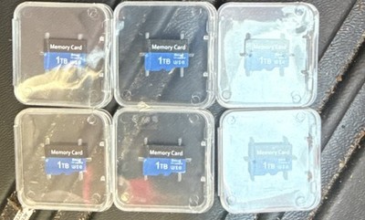 6x Generic Micro SD Memory Cards 1TB Marked Untested As-Is Bulk Lot