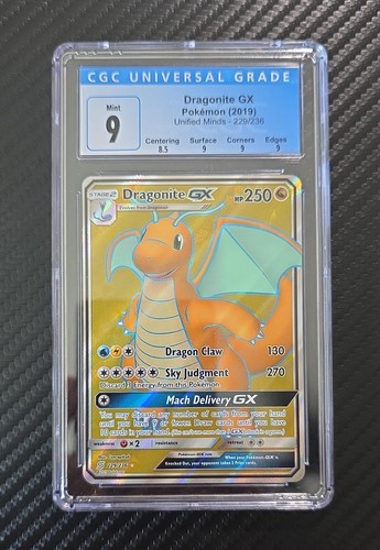 Dragonite-GX graded CGC 9 for sale on eBay