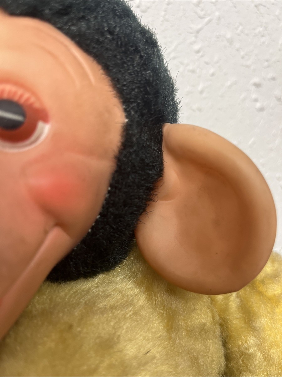 Vintage Mr. Bim Zip Zippy Plush Monkey Banana Stuffed Toy Rubber