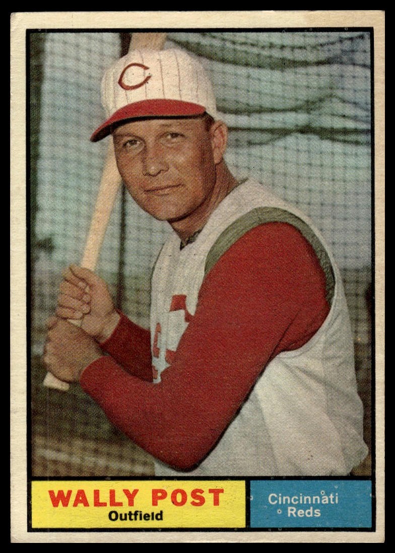 1961 Topps #378 Wally Post