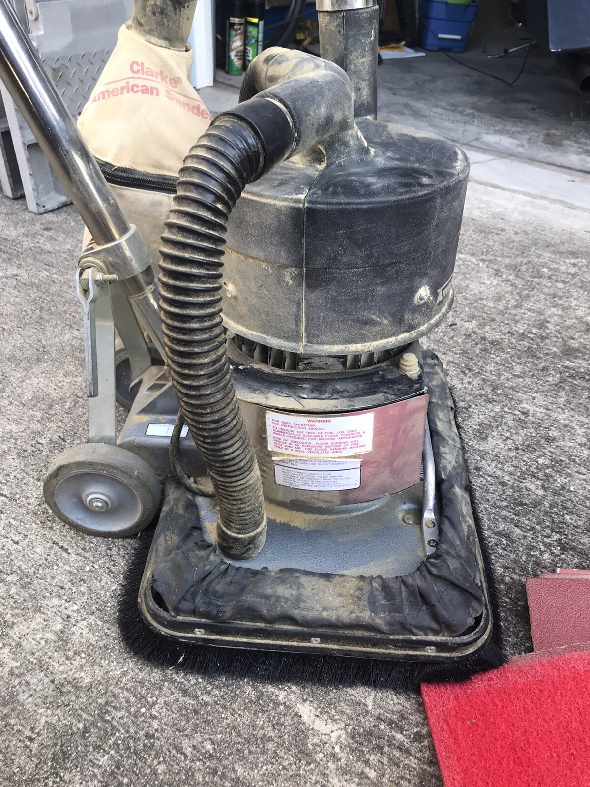 Clarke American Sanders OBS18 Square Buff Floor Sander Great Working Condition eBay