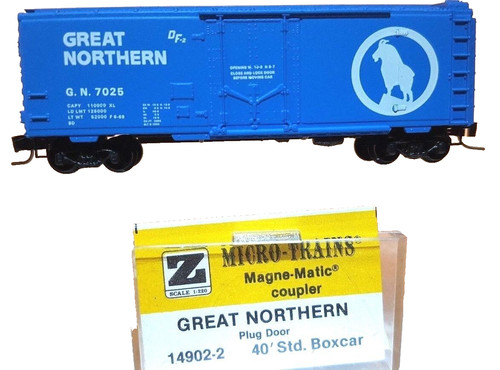 Puerta enchufable coche caja estándar Z MTL 14902-2 40 ft Great Northern GN | Zustand: Used