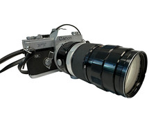 Canon FT QL 35mm Film Camera w/ Canon 55-135mm f/3.5 Variable Aperture Lens 04