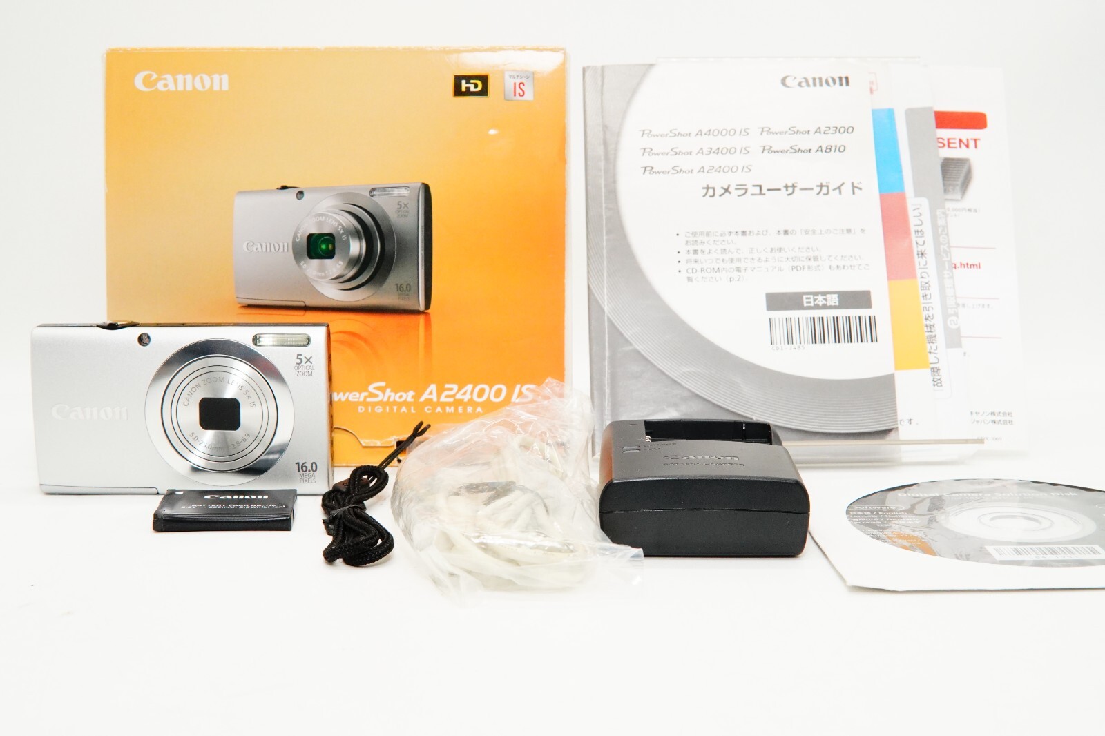 Canon PowerShot A2400 IS 本体と付属品 Canon PowerShot A2400 IS 本体と付属品 CANON PowerShot A2400 IS