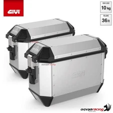 GIVI ALA36APACK2 Monokey Side Cases ALA36A Trekker Alaska in Aluminum 36 Liters