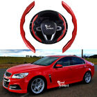 <!--F#f_0-->For Holden Commodore VE VF Carbon Fiber+Red Steering Wheel Booster Cover NonSlip<!--F/-->
