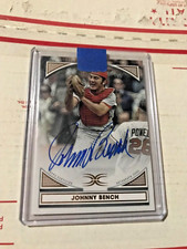 2022 Topps Definitive Defining Images Johnny Bench Auto Reds Autograph RAW /25