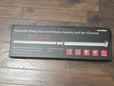 SECURITYMAN Sliding Door Security Bar-Child Proof Sliding Door Lock Bar