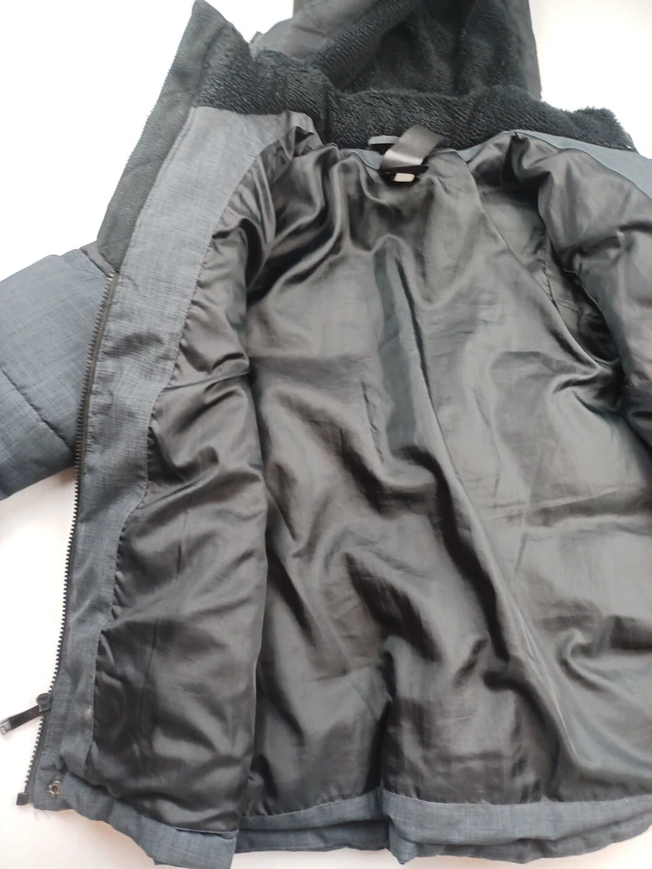 Zeroxposur Youth Large 10/12  Winter Coat Jacket Black Dark Gray Attachable Hood - Image 4 of 4