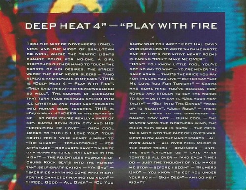 DEEP HEAT 4 PLAY WITH FIRE 2X CASSETTE INNER CITY TECHNOTRONIC HOUSE TECHNO - Picture 4 of 8