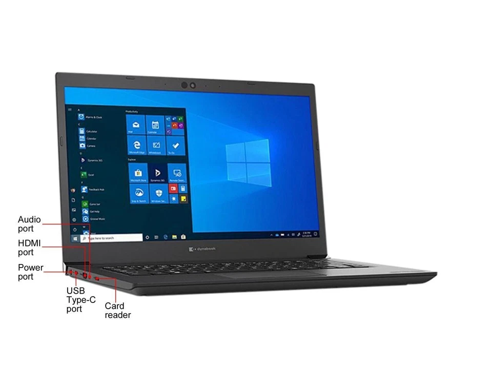 Portátil Toshiba Dynabook 14" Intel Celeron 5205U CPU 4GB RAM 128GB SSD Win 10 Pro Foto 3 de 4