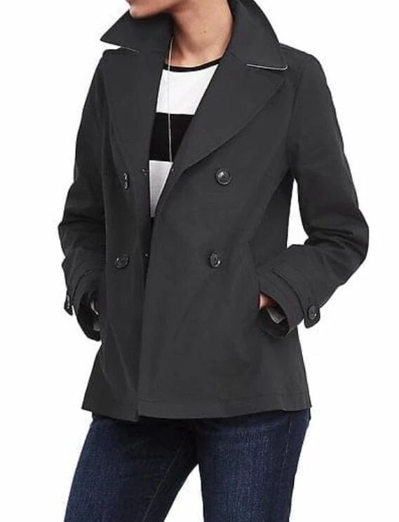 Long black swing clearance coat
