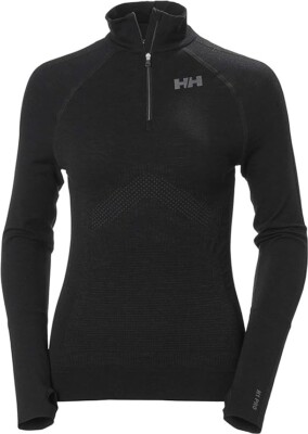 Helly Hansen Women's H1 Pro Lifa Active Seamless Wool 1/2 Zip Baselayer Med NWT
