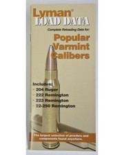 Lyman Load Data Book Cals popolari Varmint LY-9780008