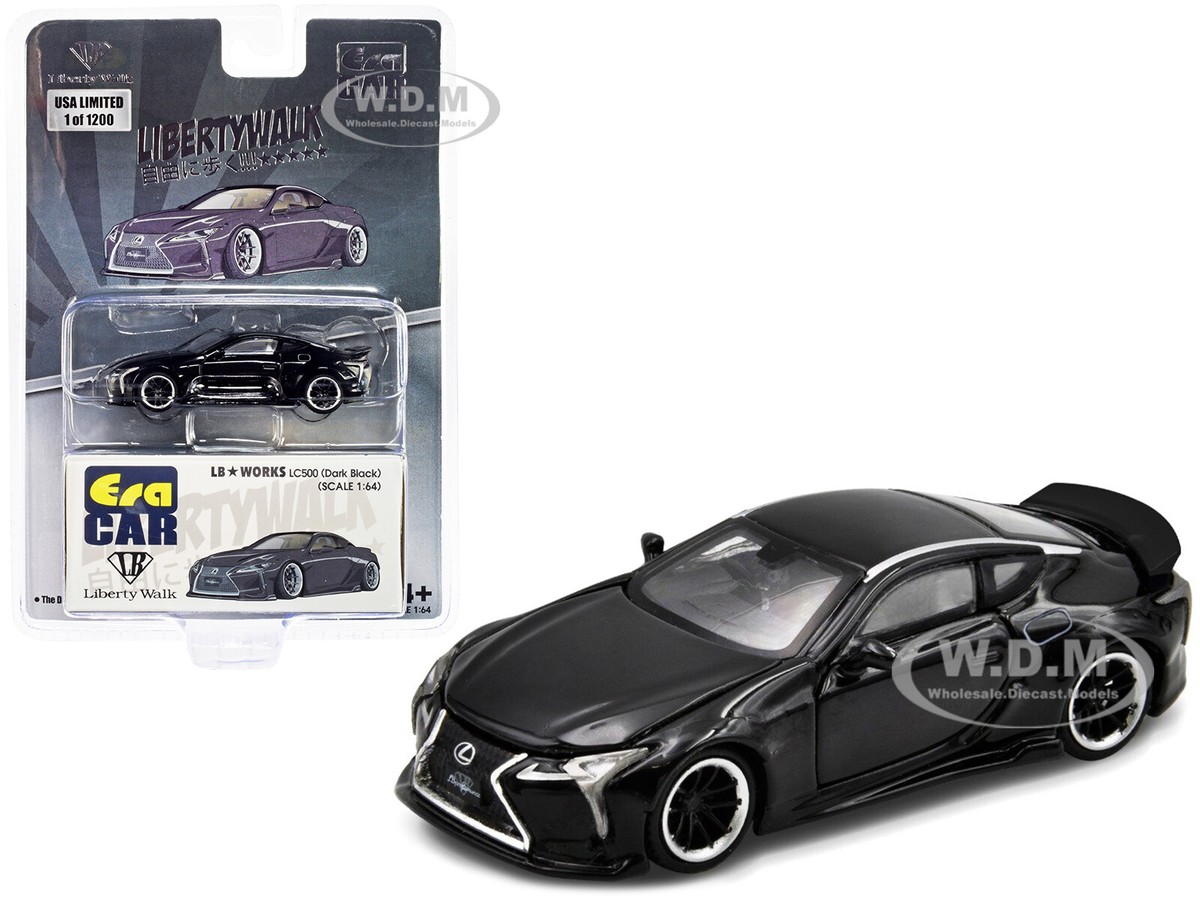 LEXUS LC500 LB WORKS RHD DARK BLACK 1/64 DIECAST MODEL BY
