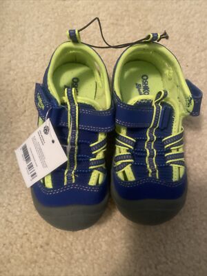 NEW Osh Kosh B'gosh Carters Slip On Closed Bump Toe Sandal Water Shoes Size 
