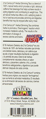 21st Century Herbal Slimming Tea Orange Spice 24 Bags Pack of 3 (72 bags total)