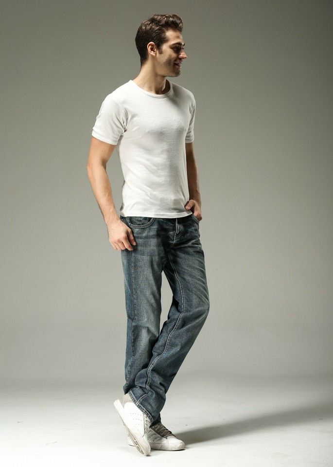 Straight Fit Stretch Denim Jeans - Foto 10