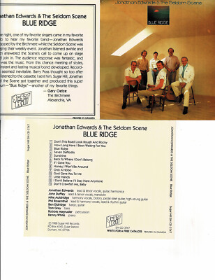 JONATHAN EDWARDS & SELDOM SCENE - BLUE RIDGE (CD 1988) *13 TRACKS*