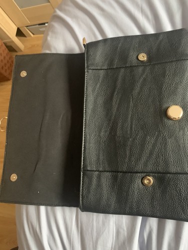 BNWT Faux Black Leather/Hair Koko Bag Handbag/Clutch. Great Bargain! - Picture 3 of 11