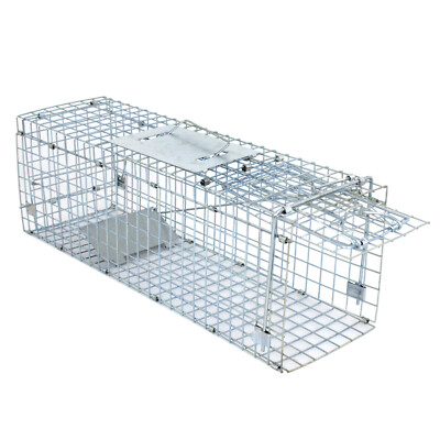 Live Animal Trap Rabbit Bait Extra Large Rodent Cage Garden Raccoon 24''X8''X 7.5''