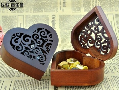 Heart Wood Wind Up Music Box : IMAGINE @ JOHN LENNON | eBay