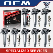 Ignition Coil & iridium Spark Plug for Toyota Tundra Sequoia 4.7L V8 UF230 OEM