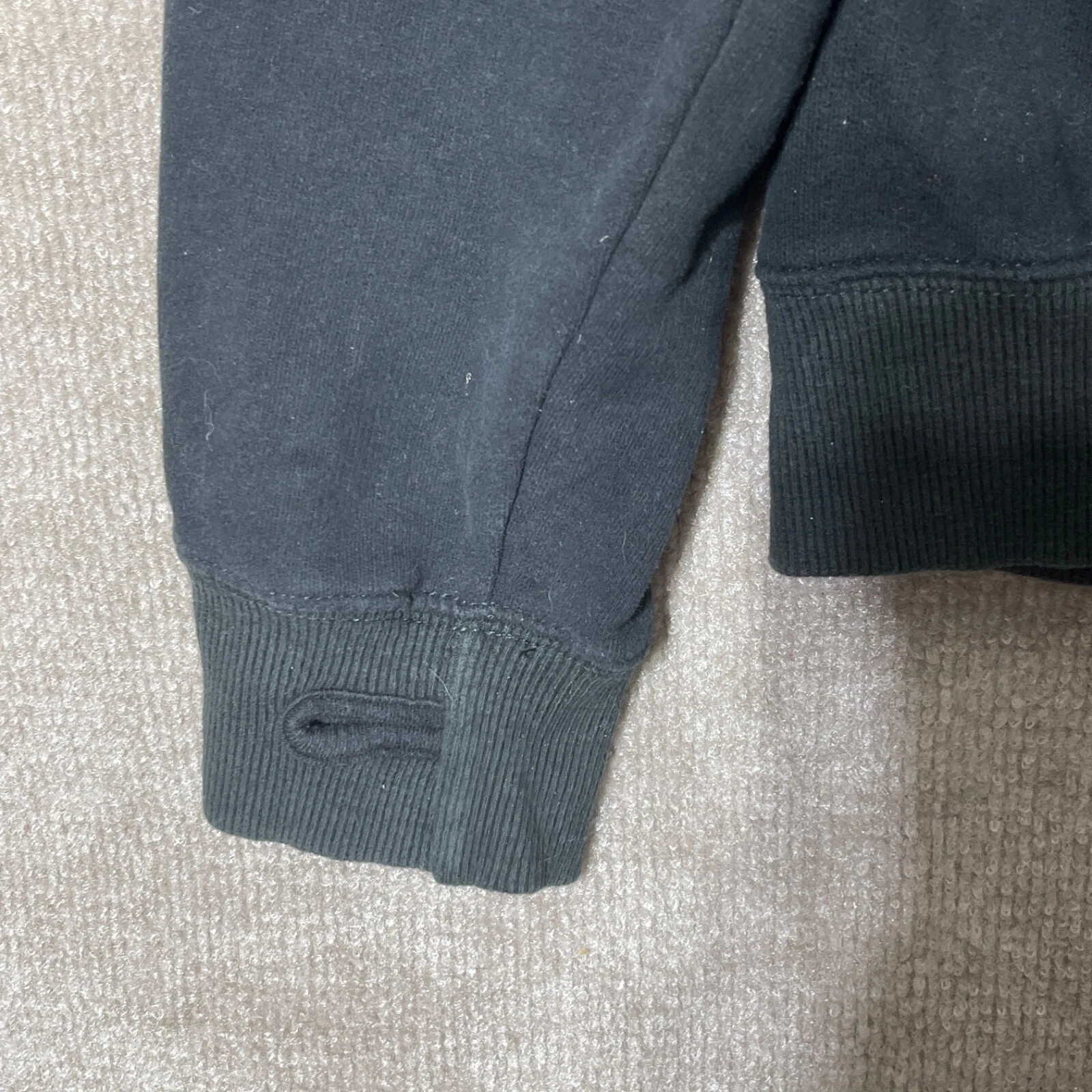 VETEMENTS Felpa con cappuccio Louisville Cardinals 1 4 zip donna grande nera stampa ricamata