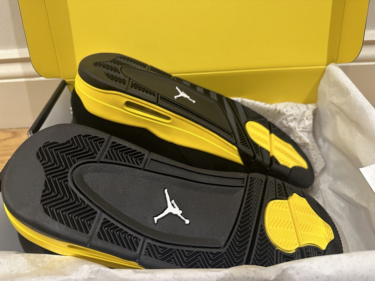 Air Jordan 4 Retro - Black, White-Tour Yellow, UK 11.5 | eBay UK