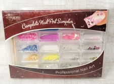 Cina Loose Gem NAIL ART SAMPLER Professional Nail Art Gems Sequined NEW IN BOX