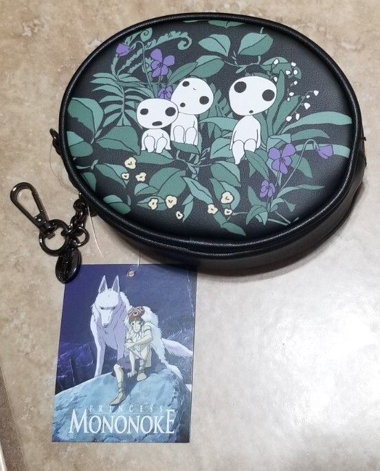 Studio Ghibli Princess Mononoke Kodama Floral Coin Purse | eBay