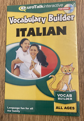 Eurotalk Vocabulary Builder Italian Interactive CD-ROM PC & Mac - New And Sealed
