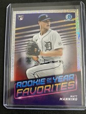 2022 Bowman Mega Box Matt Manning RC Rookie of the Year Mojo Refractor #ROYF-8