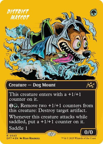 Mtg. 2x District Mascot. Borderless. Aetherdrift. Pack Fresh | eBay