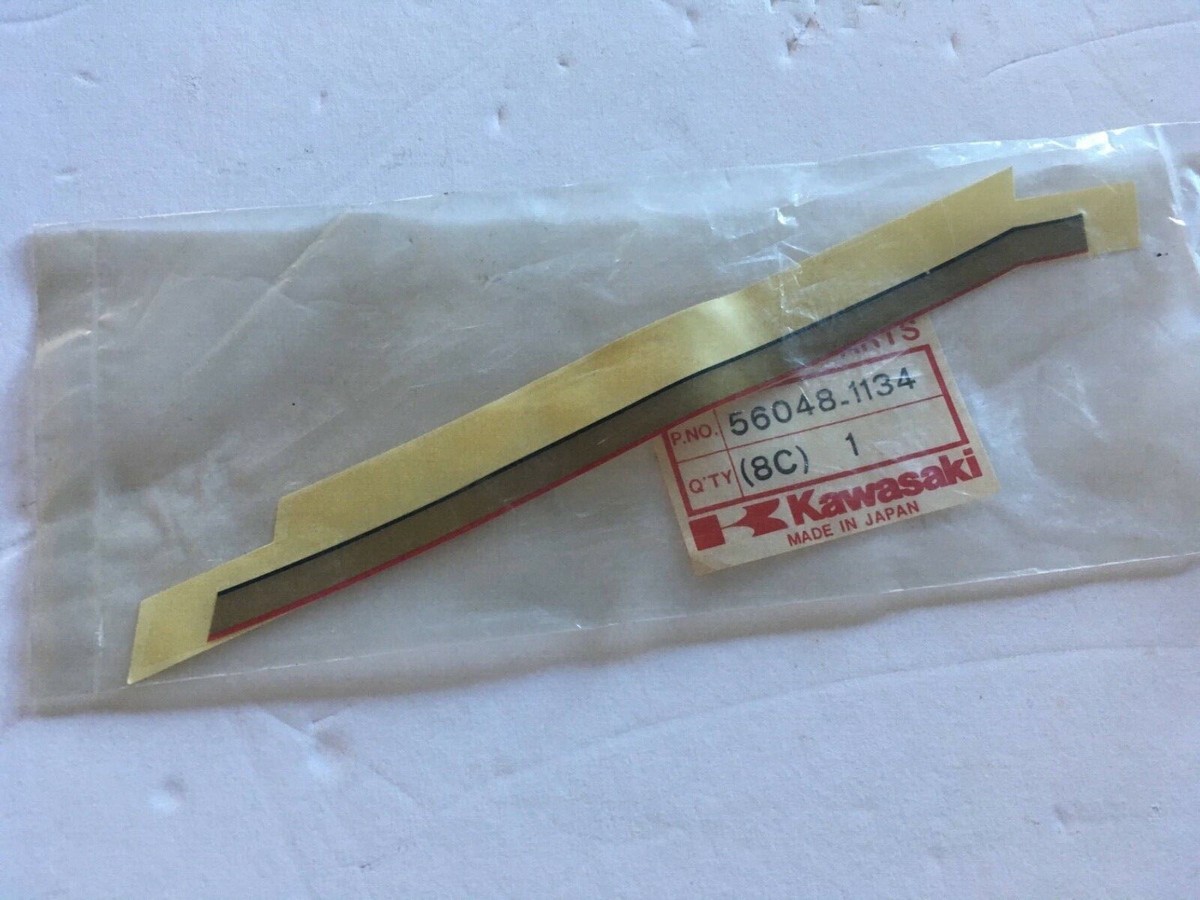KAWASAKI DECAL ,CNT COWLING,RR,RH NINJA ZX-10 ZX1000 1988 EBONY,RED 56048-1134 KAWASAKI DECAL ,CNT COWLING,RR,RH NINJA ZX-10 ZX1000 1988 EBONY,RED 56048-1134