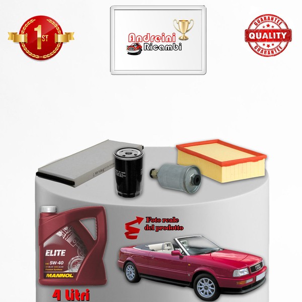 Inspektionskit Filter Und ÖL Audi Kabriolett 1.8 20V 92KW 125CV 2000->-image