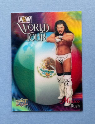 2023 UD All Elite AEW Wrestling Rush World Tour Mexico 3D Lenticular #WT-12 SP