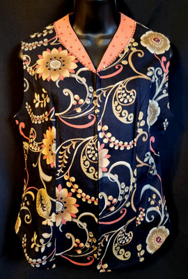 LADIES Show Vest sz MEDIUM Black Rust Gold Reining Western Pleasure NEW