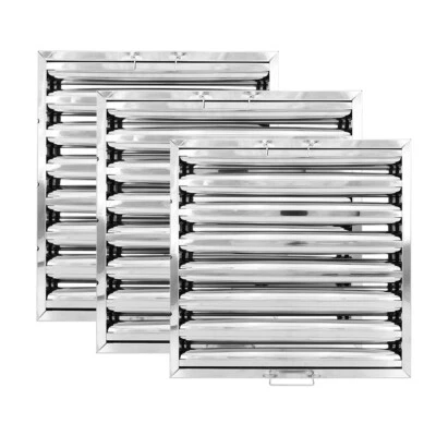 CLASSIFIED-FURNITURES Canopy Baffle Grease Filters Stainless Steel Commercial Kitchen Extraction