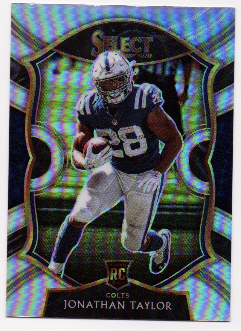 2020 SELECT JONATHAN TAYLOR CONCOURSE RC #53 SILVER PRIZM