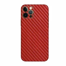 Phone Back Sticker Skin Carbon Fiber for iPhone 12/12 Pro/12 Mini/12 Pro Max#