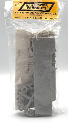 Rail Power Products RPP #800 HO 40' UPS-Style Intermodal Trailer Kit 1:87 NOS