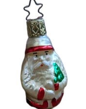 Inge Glas Santa Christmas Tree Ornament White...