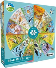 Gibsons RSPB Birds of the Year 500 Piece Circular Jigsaw Puzzle Nature Artwork