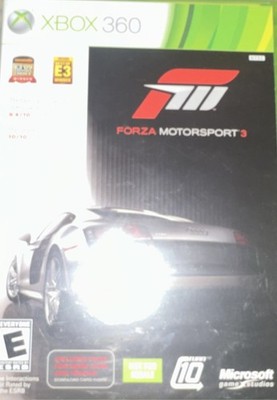 Microsoft Game Studios Forza Motorsport 3 Racing Manual Xbox 360 E NTSC-U/C