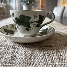 Wedgwood of Etruria  Barlaston Cup  Saucer Set Napoleon Ivy No Chips Or Cracks