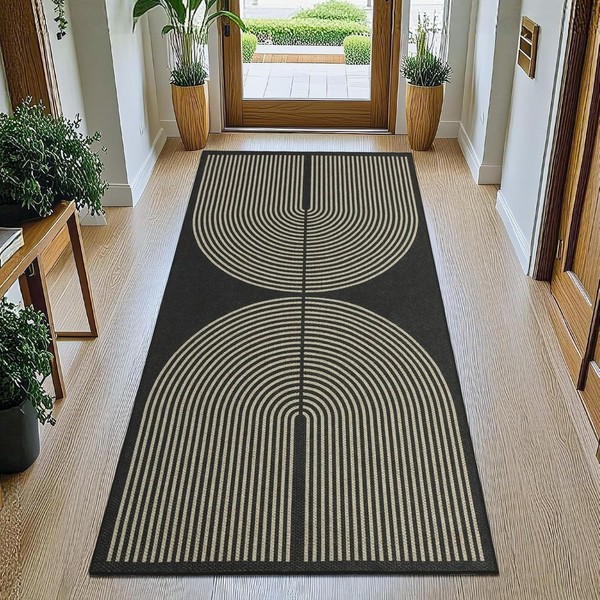 TeppichläUfer Modern Rutschfest Waschbar 80X150Cm FüR Flur KüChe Wohnzimmer-image