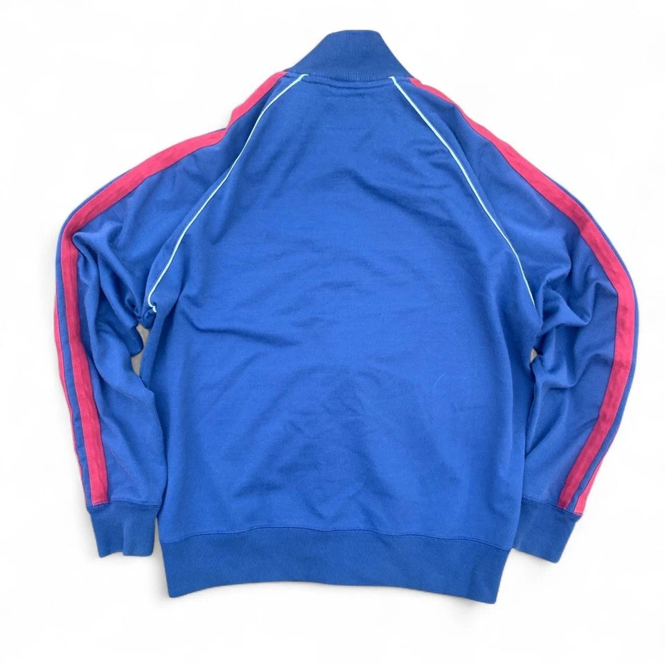 Chicago Cubs Majestic Athletic Men's Blue and Red Jacket Large - Image 3 of 4