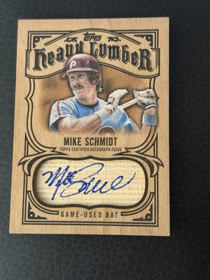 Topps 2026 Heavy Lumber Mike Schmidt Phillies Autograph Relic Game 